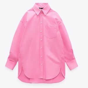 Pink Poplin Shirt from Zara